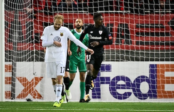 Iñaki Williams ha hecho el gol del empate. (Robert HENRIKSSON/AFP)