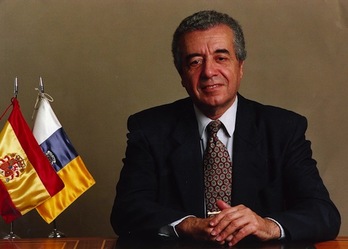 El expresidente de Canarias, Lorenzo Olarte, en una imagen de archivo. (PARLAMENTO DE CANARIAS)