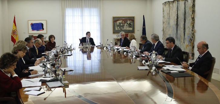Fotografía de la reunión del Consejo de Ministros. (Juan Carlos HIDALGO/AFP)