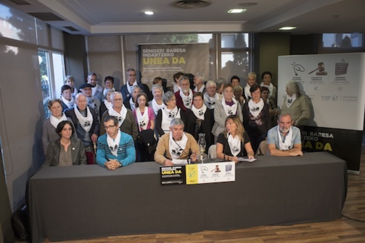 Donostian egin du agerraldia Etxeratek. (Juan Carlos RUIZ/ARGAZKI PRESS)