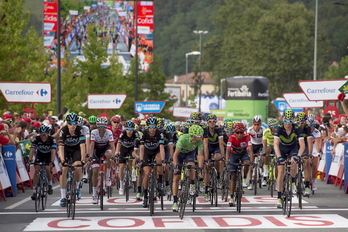 En 2016 la Vuelta visitó Bizkaia, con un final en Bilbo. (Iñigo URIZ / ARGAZKI PRESS)