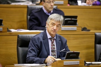 Koldo Martínez, durante el Debate sobre el Estado de Nafarroa, (PARLAMENTO DE NAFARROA)