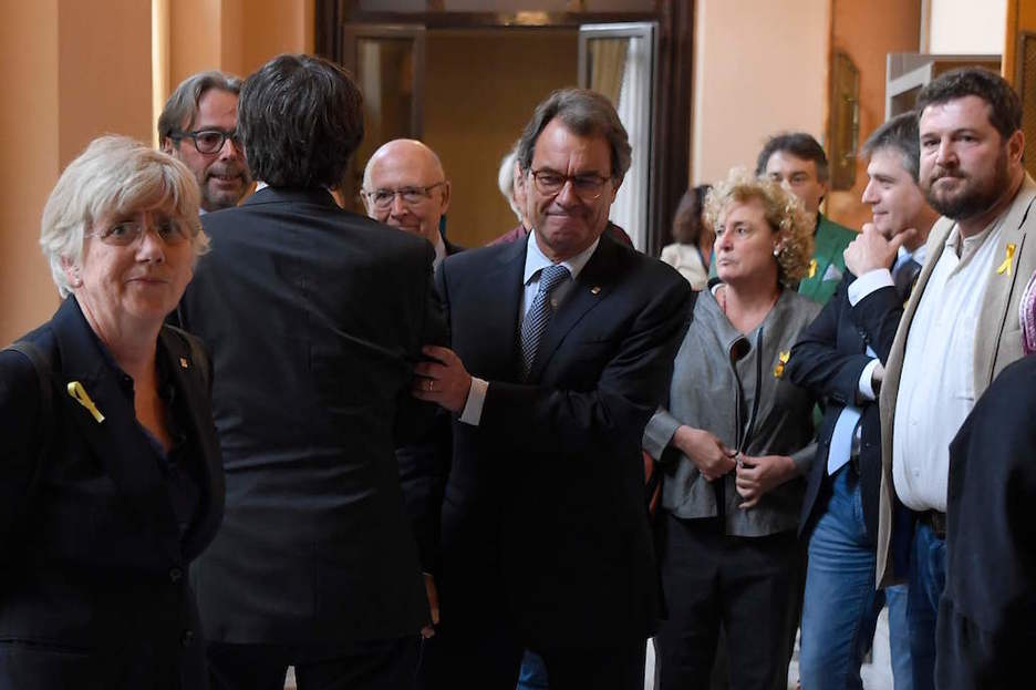 Artur Mas ere izan da Parlamentean. (Lluis GENE / AFP)