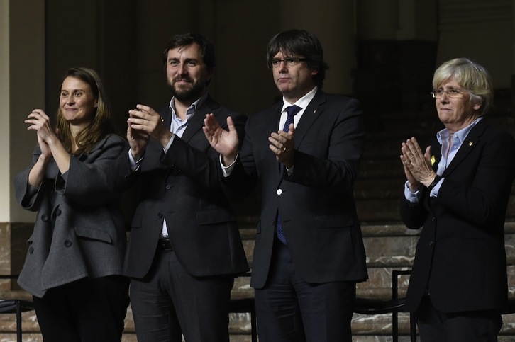 Los miembros del Govern que se encuentran en Bruselas han emitido una carta. (John THYS / AFP)