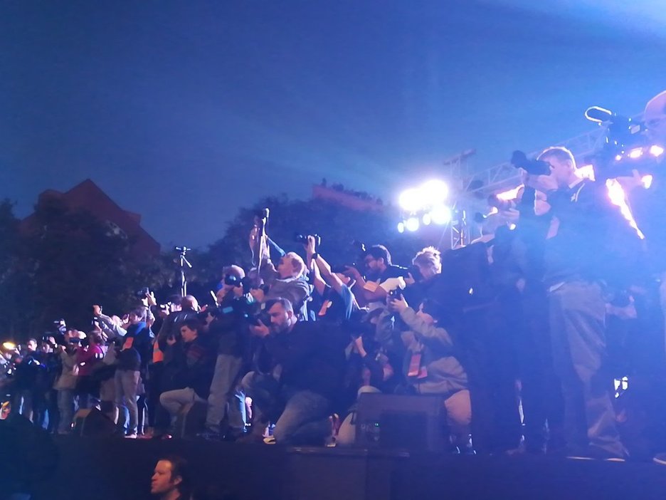 Kazetari andana izan da gaur ere. (Ruben PASCUAL) Kazetari andana izan da gaur ere. (Ruben PASCUAL)