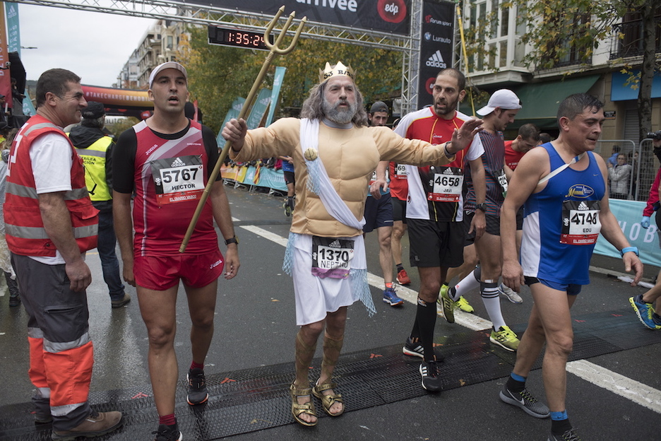 Neptuno bere ere gerturatu da Donostiara. (Juan Carlos RUIZ/ARGAZKI PRESS)