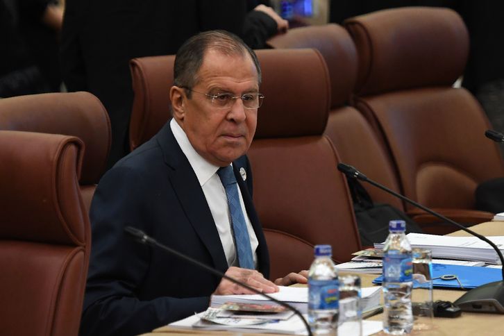 Serguéi Lavrov, ministro ruso de Exteriores. (HOANG DINH NAM / AFP)
