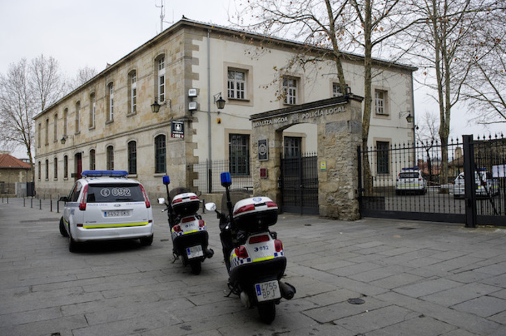 Azaroan hasi zen Udaltzaingoaren arretazko greba. (Raúl BOGAJO / ARGAZKI PRESS)