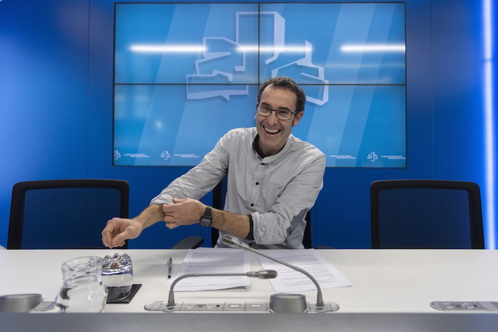 El parlamentario de EH BIldu Julen Arzuaga. (Juanan RUIZ / ARGAZKI PRESS)