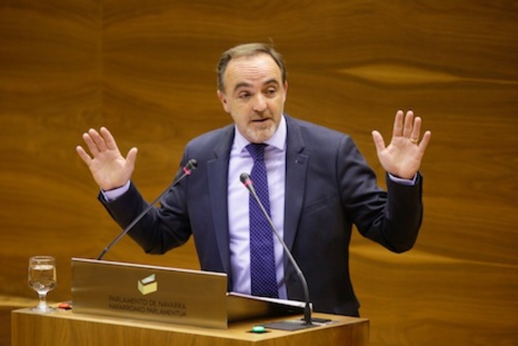 Esparza, en una imagen de archivo. (PARLAMENTO DE NAFARROA)