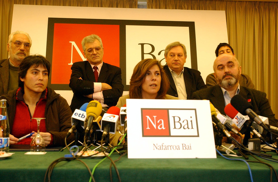 Ilegalizazio garaian, Nafarroa Bai hautagaitza bultzatu zuen Aralarrek EA, Batzarre eta EAJrekin batera, Uxue Barkos Kongresura eramanez. (Lander F. ARROYABE / ARGAZKI PRESS)