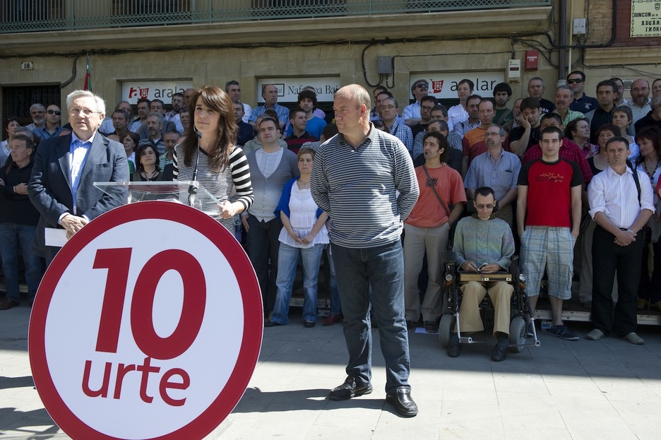 2010. urtean, hamarkada ospatzeko agerraldi hau egin zuen Aralarrek Iruñean (irudian Patxi Zabaleta, Aintzane Zabaleta eta Txentxo Jimenez). (Jagoba MANTEROLA / ARGAZKI PRESS)