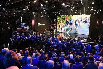 El acto de presentación del Giro 2018 ha tenido lugar en Milán. (@giroditalia)