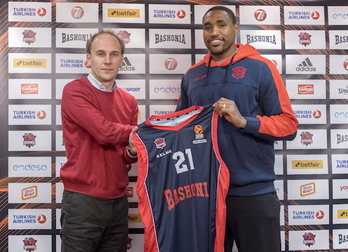 Kevin Jones, nuevo fichaje azulgrana. (Juanan RUIZ / ARGAZKI PRESS)