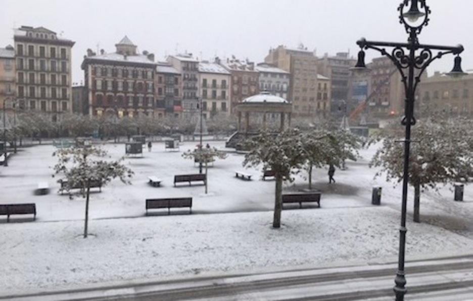 La Plaza del Castillo, en Iruñea.