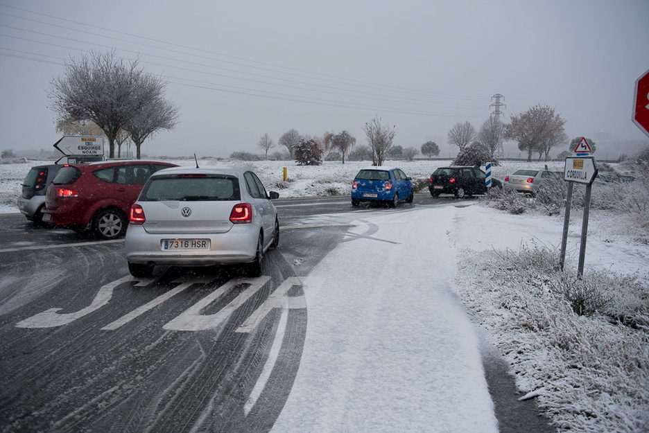 Problemas en los accesos a Iruñea. (Iñigo URIZ / ARGAZKI PRESS)