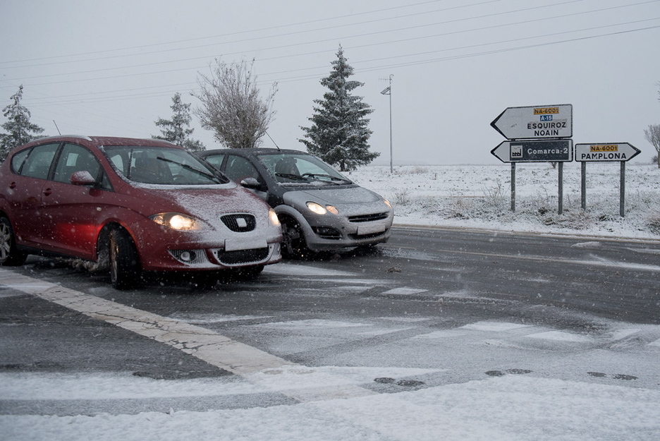 Problemas en los accesos a Iruñea. (Iñigo URIZ / ARGAZKI PRESS)
