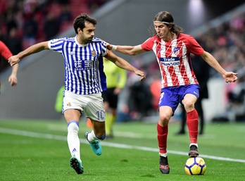 Filipe Luisek egin du berdinketaren gola. (AFP)