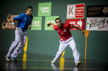 Bengoetxeak ederki aprobetxatu du Larunberen lana. (Iñigo URIZ / ARGAZKI PRESS)