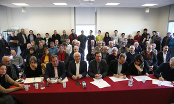 Le soutien des élus a dépassé les limites du Pays Basque. © Bob EDME