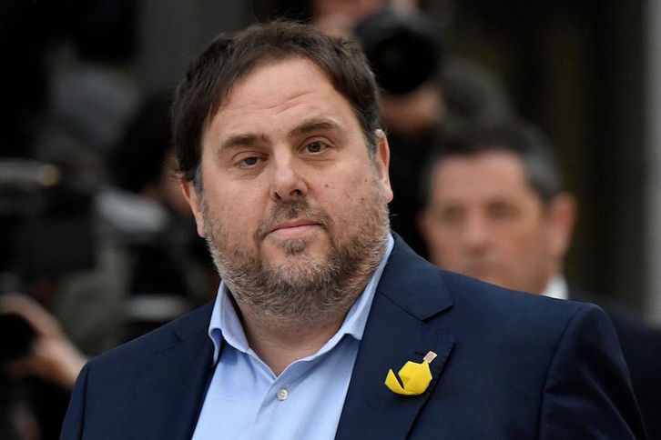 Junqueras ha pedido asistir al Pleno de investidura . (Gabriel BOUYS/AFP)