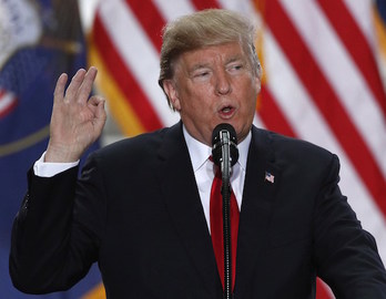 Donald Trump, presidente de Estados Unidos. (George FREY/AFP)