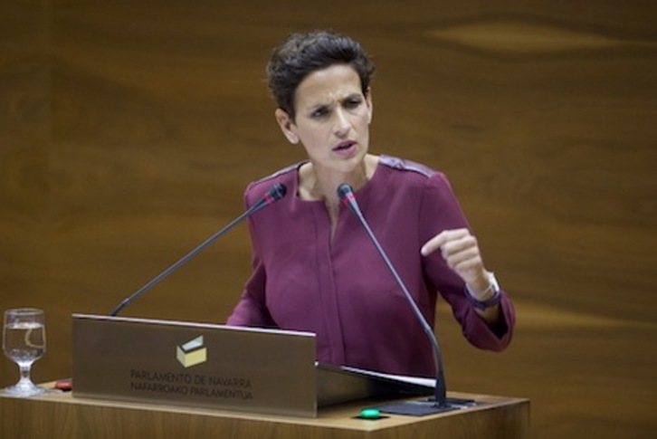 María Chivite, secretaria general del PSN. (Iñigo URIZ/FOKU)