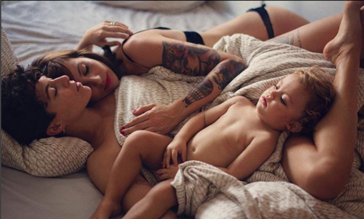 Esta es la imagen censurada por Instagram.