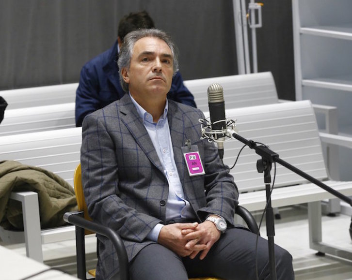Santiago Espot, en el juicio en la Audiencia Nacional española. (J.P. GANDUL / EFE)