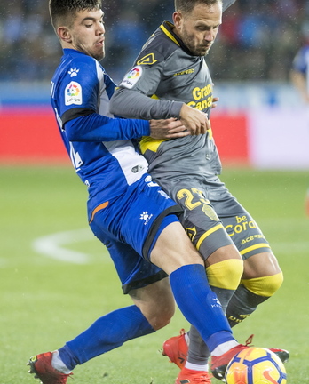 Martin, Las Palmasen aurkako partidan. (Juanan RUIZ/ARGAZKI PRESS)