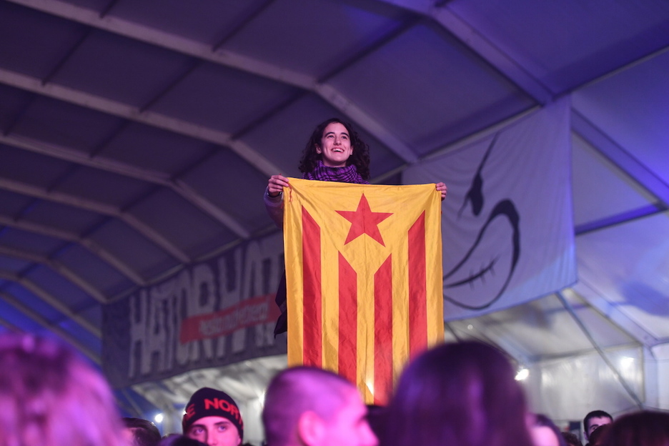 Estelada izar gorriduna Hatortxuren aurtengo edizioan. (Jon URBE)