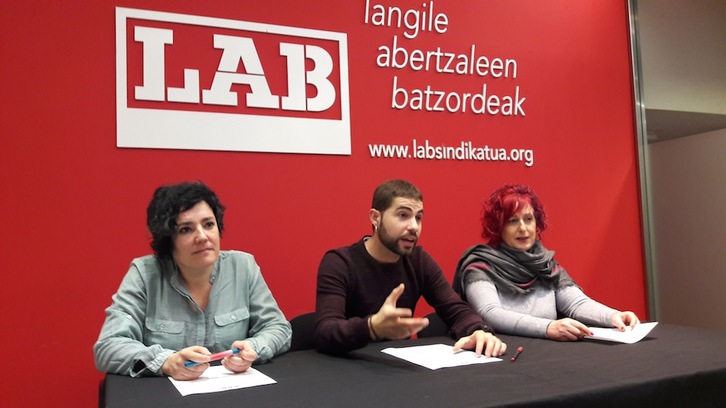 Integrantes de LAB-Nafarroa. (LAB)