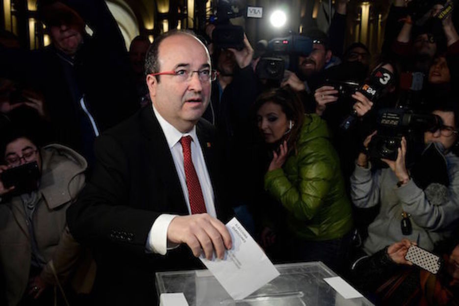 Miquel Iceta, candidato del PSC. (Javier SORIANO/AFP)