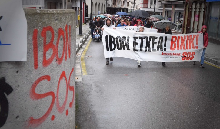 Marcha en apoyo de Ibon Iparragirre. (Jon URBE/ARGAZKI PRESS)
