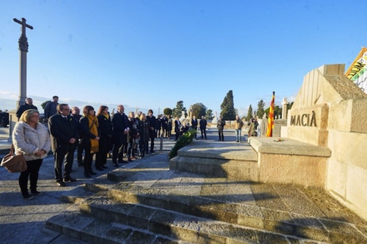 Homenaje a Francesc Macià. (@JuntsXCat)