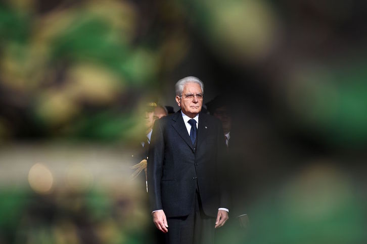 El presidente de Italia, Sergio Mattarella, en una reciente visita a Portugal. (PATRICIA DE MELO MOREIRA / AFP)