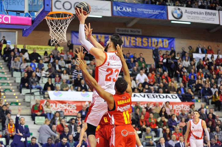 Shengelia ha sido uno de los destacados del Baskonia. (@Baskonia)