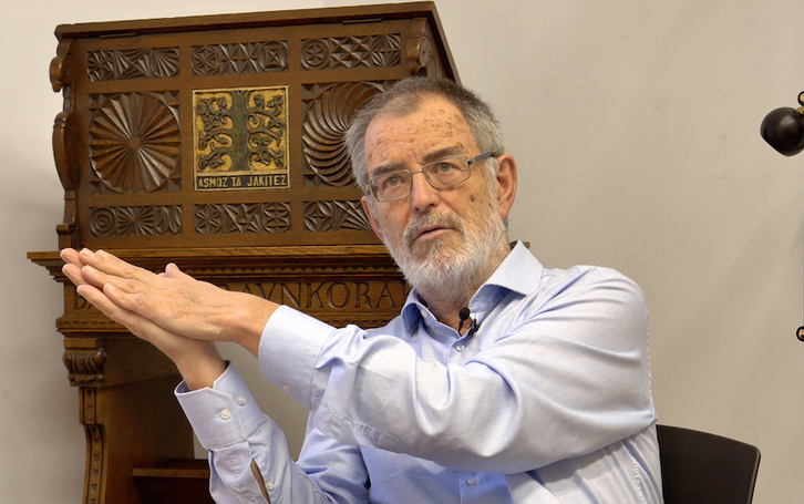 Iñaki Dorronsoro, Eusko Ikaskuntzako lehendakaria. (Gotzon ARANBURU)