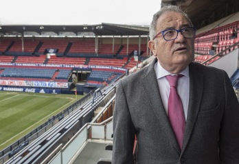 Luis Sabalza, presidente de Osasuna. (Lander F. ARROYABE/ARGAZKI PRESS)
