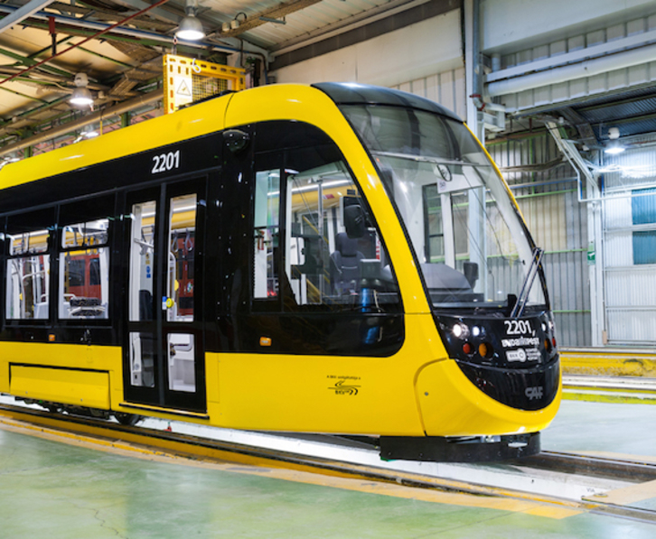 Budapesterako CAFek eginiko tranbia bat. (CAF.NET)