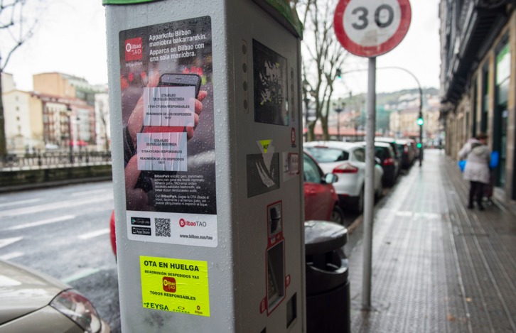 Parquímetro de la OTA. (Monika DEL VALLE / ARGAZKI PRESS)
