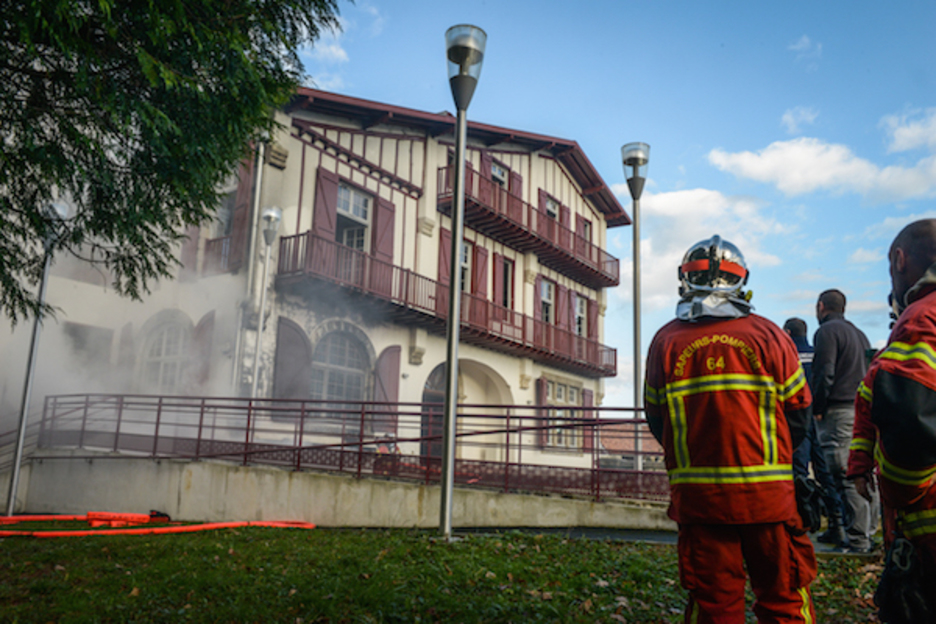Sutea Seaskak Kanbon dituen bulegoetan. ©Isabelle Miquelestorena