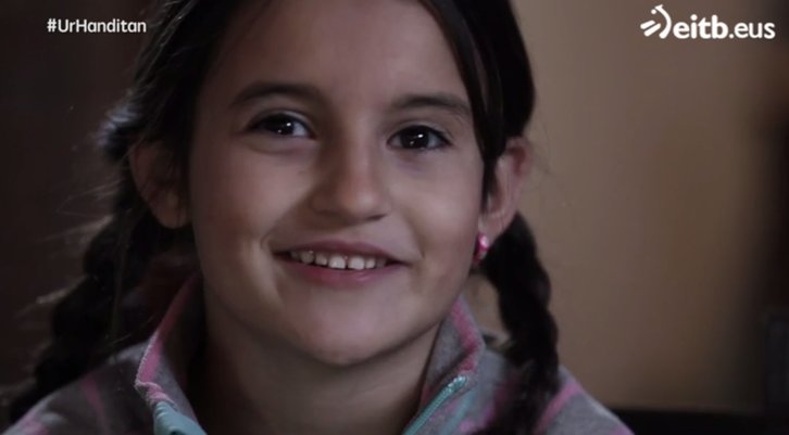 Hize, una de las menores que apareció en el programa de ayer. (EiTB)