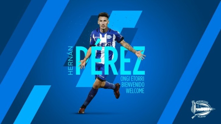 Hernán Pérez, nueva incorporación del Alavés. (www.deportivoalaves.com)