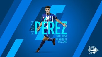 Hernán Pérez, nueva incorporación del Alavés. (www.deportivoalaves.com)