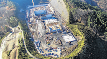 Imagen de las obras de la incineradora de Zubieta. (GHK)