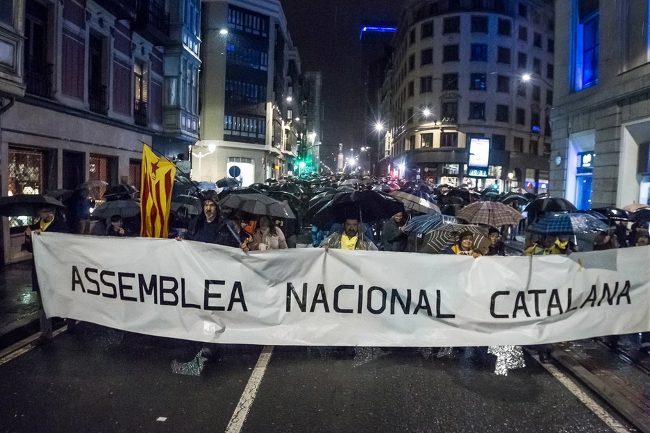 ANCren ordezkaritza manifestazioan. (Aritz LOIOLA | ARGAZKI PRESS) ANCren ordezkaritza manifestazioan. (Aritz LOIOLA | ARGAZKI PRESS)