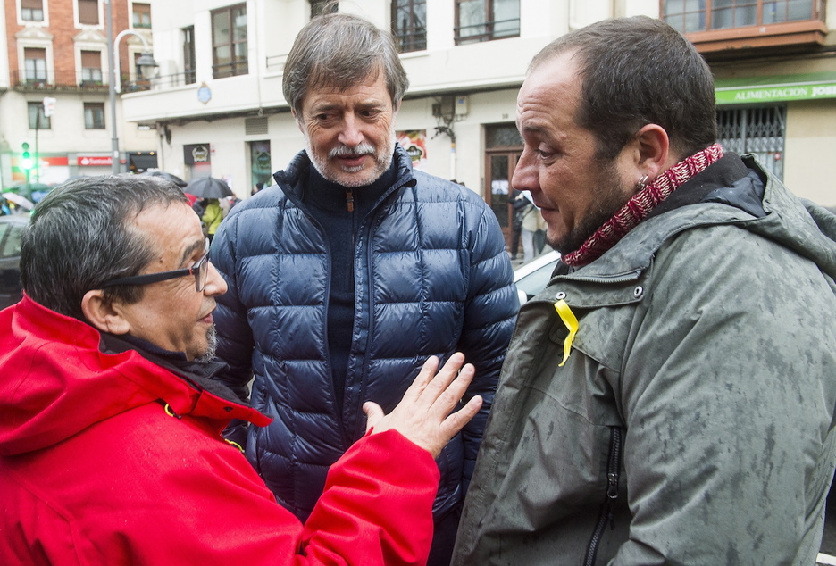 Rafa Diez aspaldiko partez Bilbon, gaur David Fernandezekin. (Luis JAUREGIALTZO | ARGAZKI PRESS) Rafa Diez aspaldiko partez Bilbon, gaur David Fernandezekin. (Luis JAUREGIALTZO | ARGAZKI PRESS)