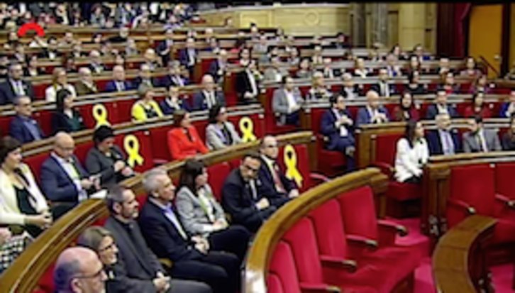 Imagen del Parlament al inicio del pleno.