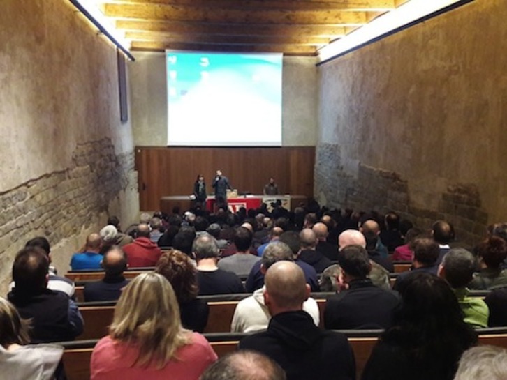 Asamblea de delegados de LAB de Nafarroa celebrada en Iruñea. (LAB)